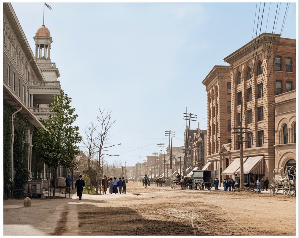 History of Hot Springs, Arkansas | Central Avenue circa 1906 | Facebook