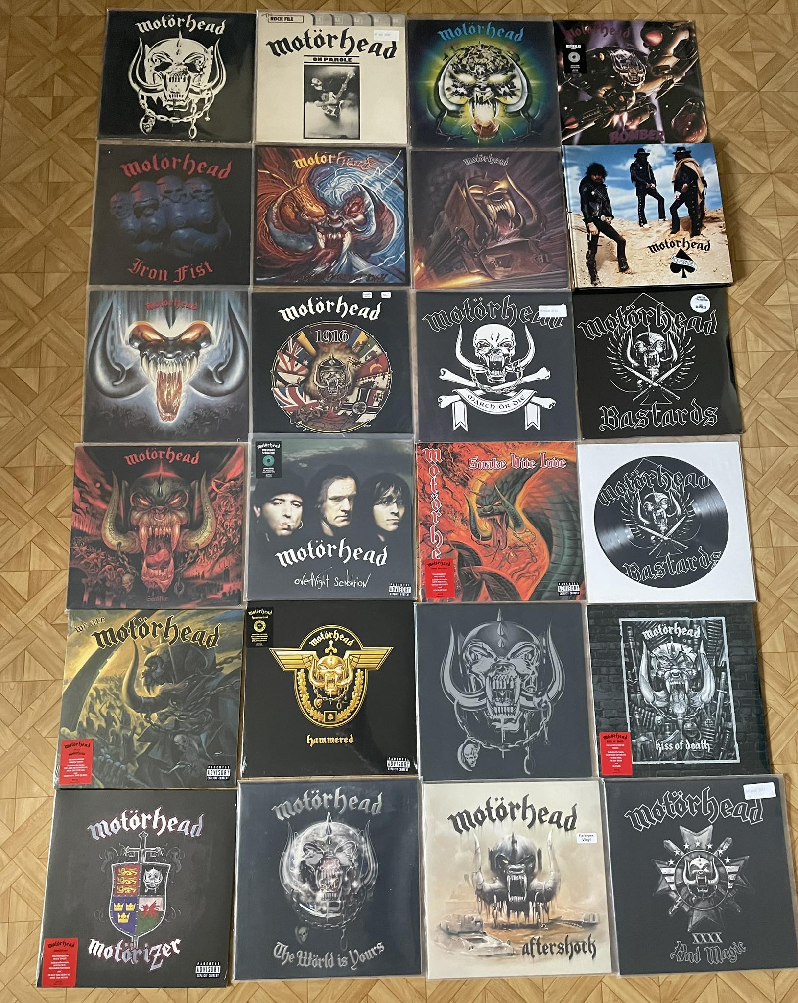 My Motörhead cd, dvd and Lp collection 🤘🏻♠️🥃🤘🏻 #motörhead