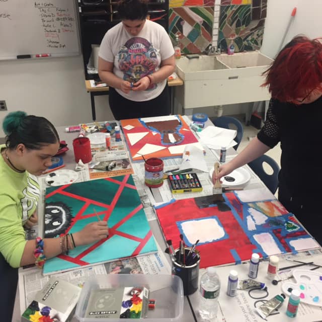 Expressive Path - Some more Optical Art paintings by our...
