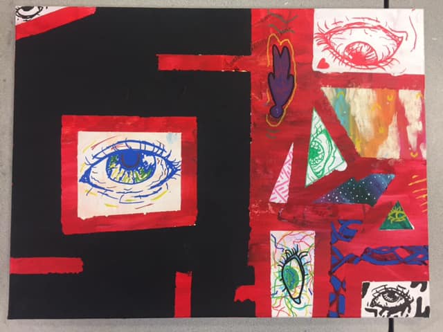 Expressive Path - Some more Optical Art paintings by our...
