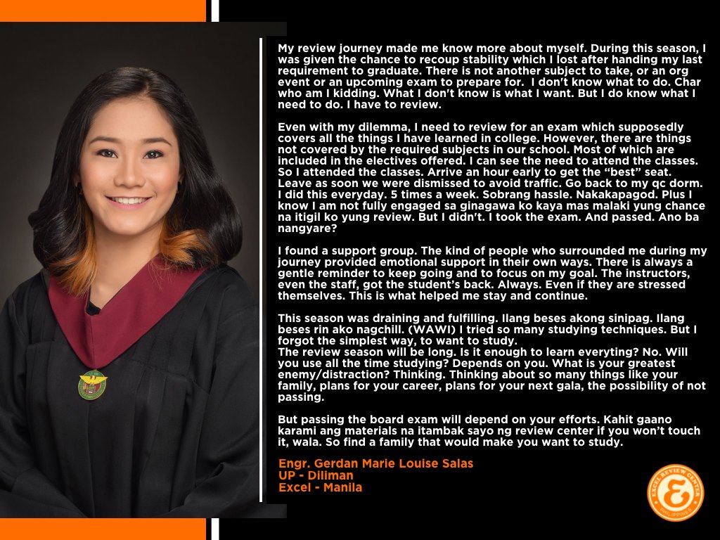 Excel Review Center - Congratulations to our new Electronics Engineers ...
