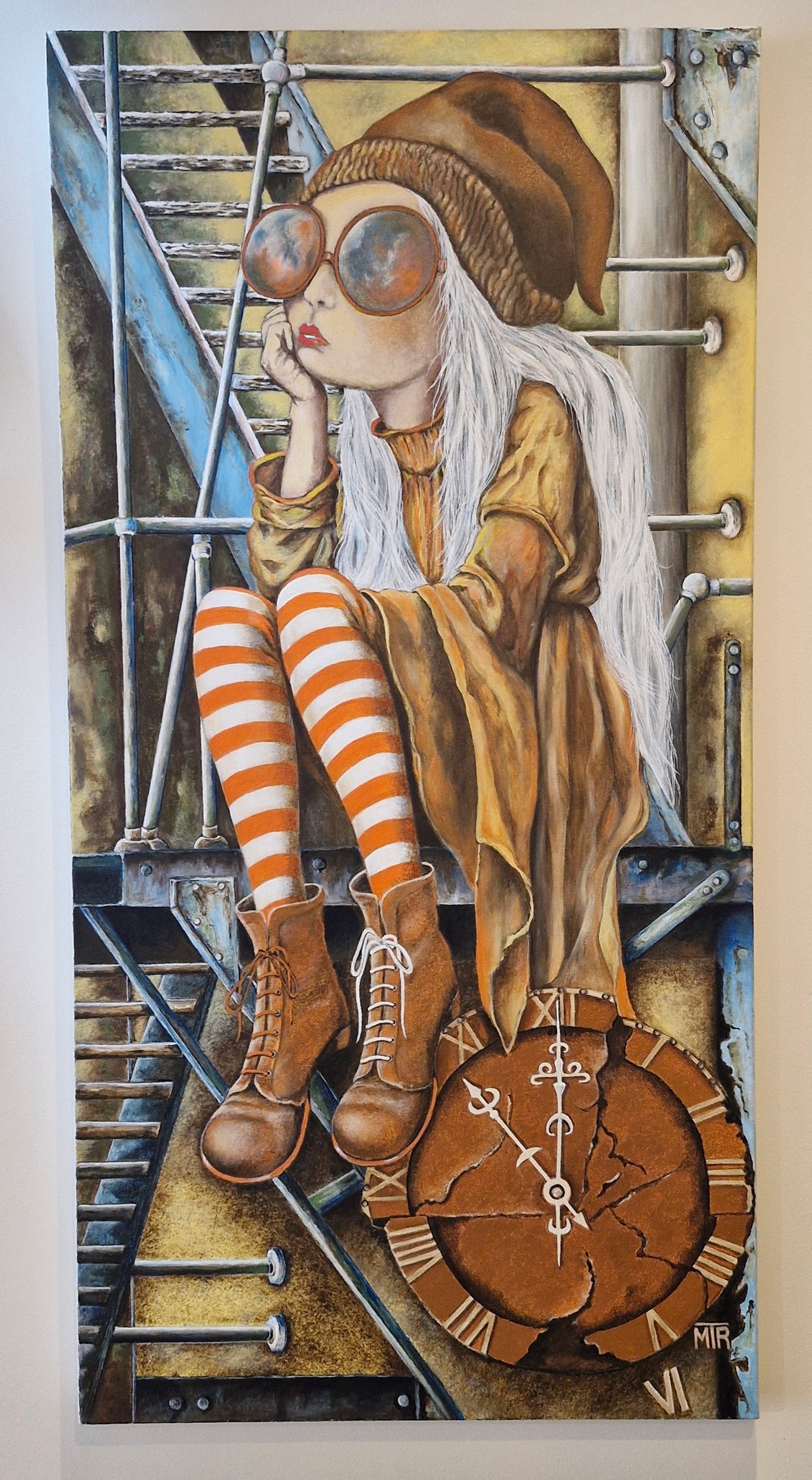 Kit Toile Pour Peinture Et Cadre Photo En Bois Avec Accessoires De Suspension - 12,5 X 17,5 Cm - Idéal Acrylique, Huile, Gouache Et Aquarelle