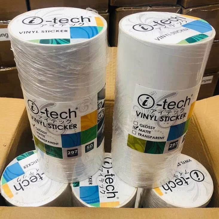 A4 & A3 Vinyl Sticker Roll Waterproof 50Meters Printable High Quality ...