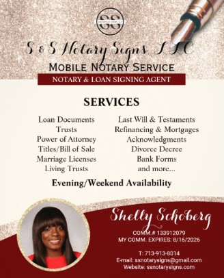 S & S Notary Signs, LLC | Houston TX