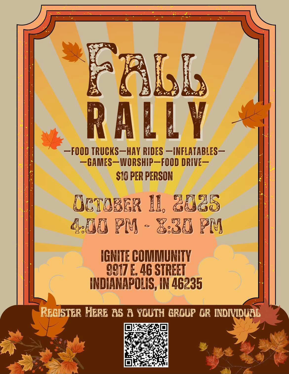Indy District NYI | Hey guys! Fall Rally is only a few weeks away ...