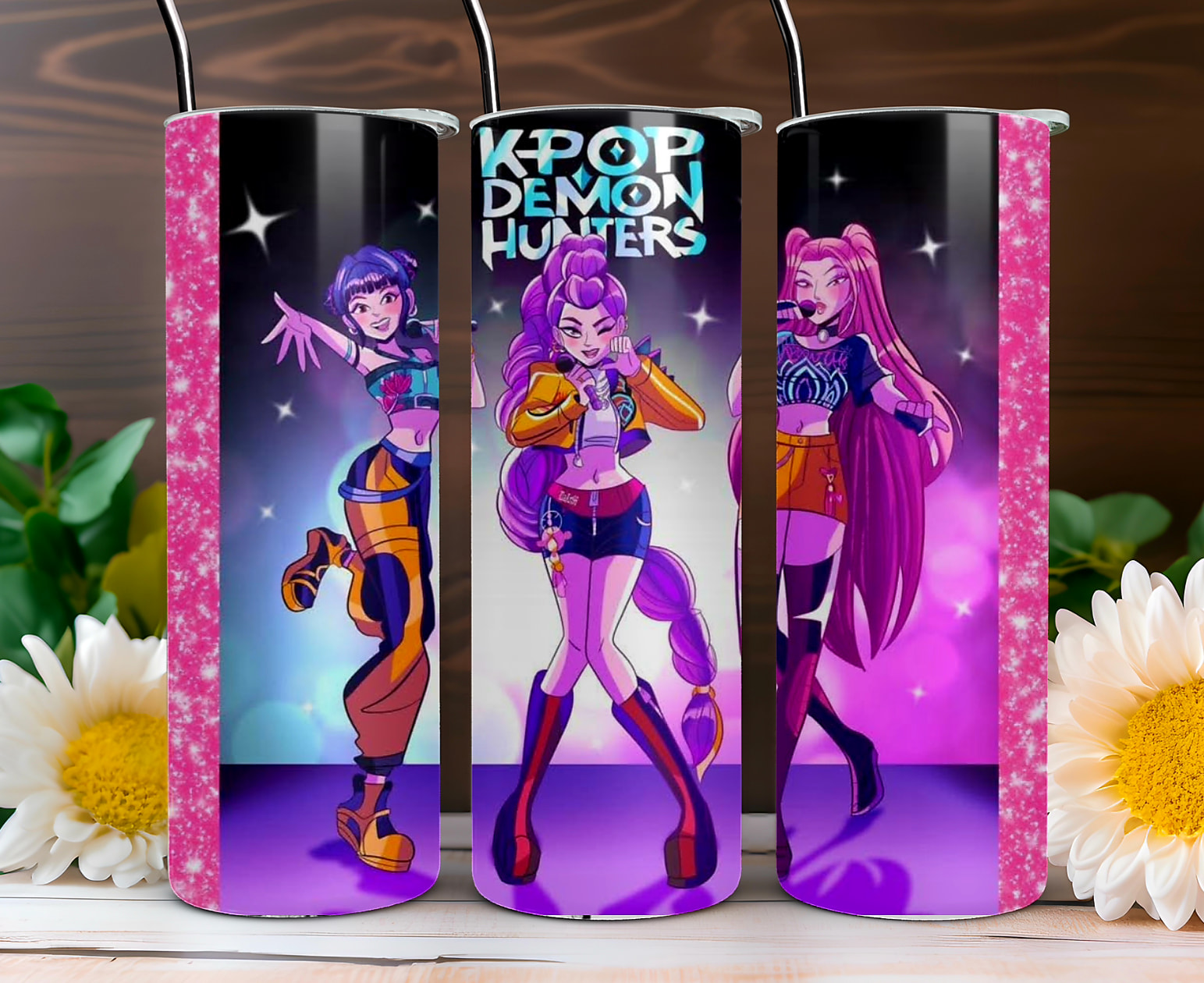 The 30 oz. KPop Demon Hunters™ tumbler featuring HUNTR/X is made