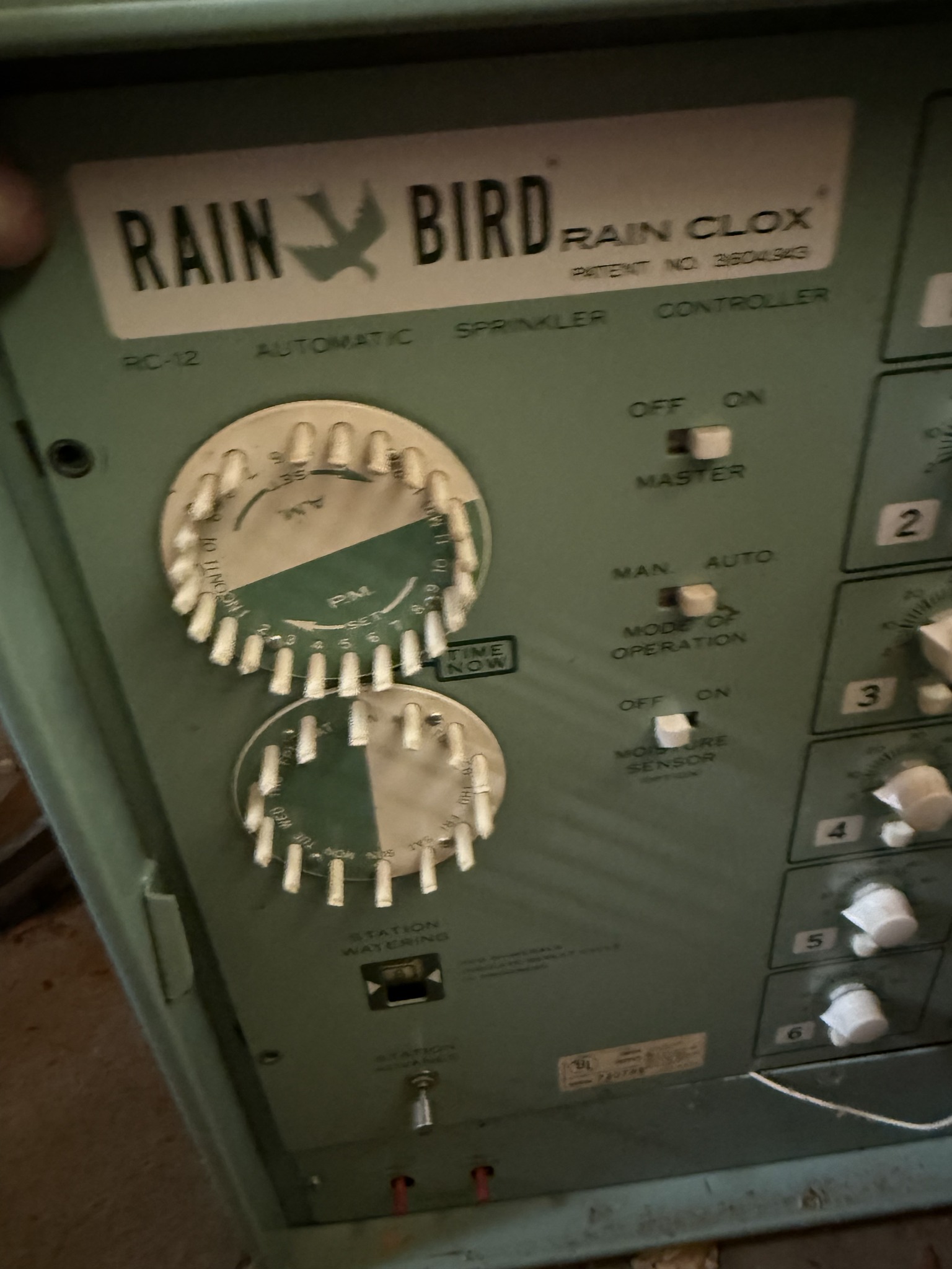 Vintage rain bird sprinkler system found