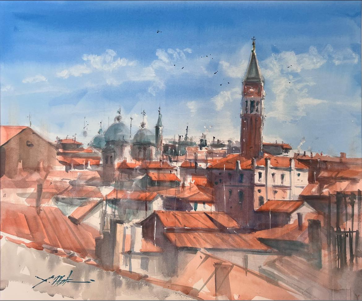 New View of Venice #イタリア #ベネチア #水彩画