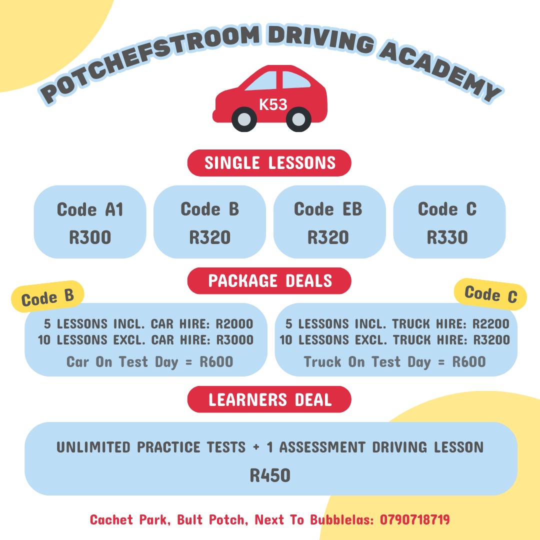 👉👉SPECIAL PACKAGE DEALS... - Potchefstroom Driving Academy | Facebook