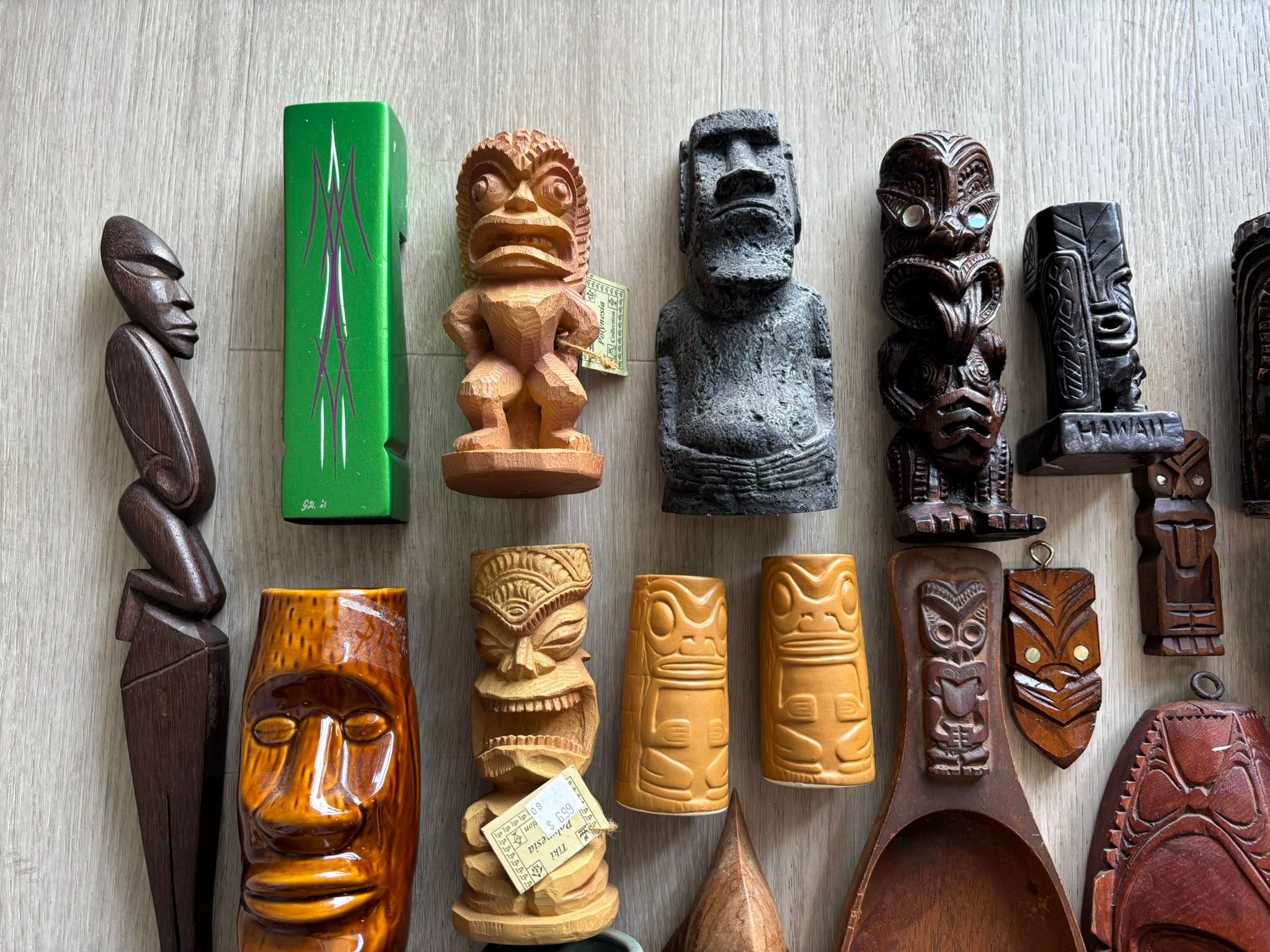 Shag and Tiki Farm mug collection from 2000
