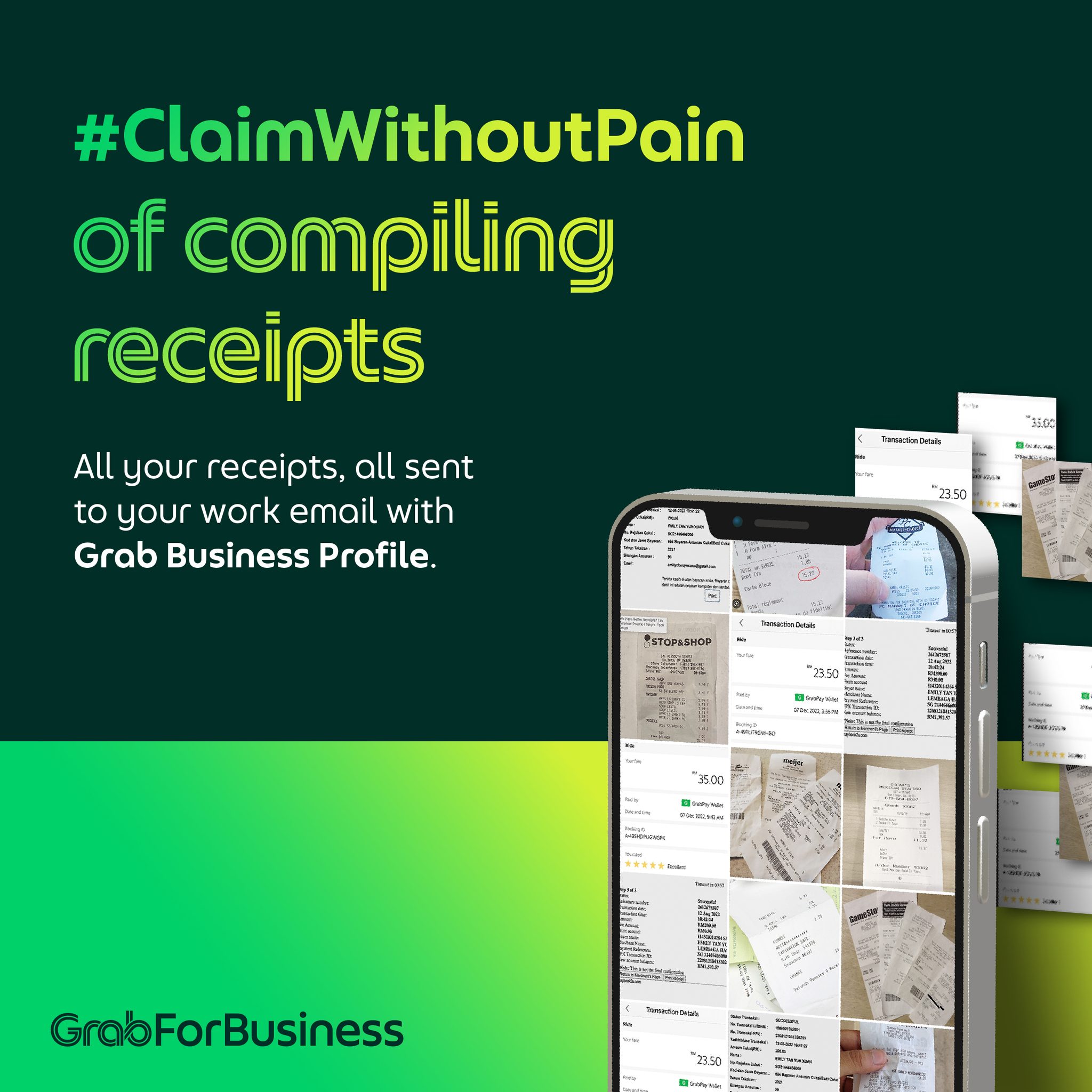 Grab - Tired of taking receipt screenshots for claims each month? 🤳🧾 ...