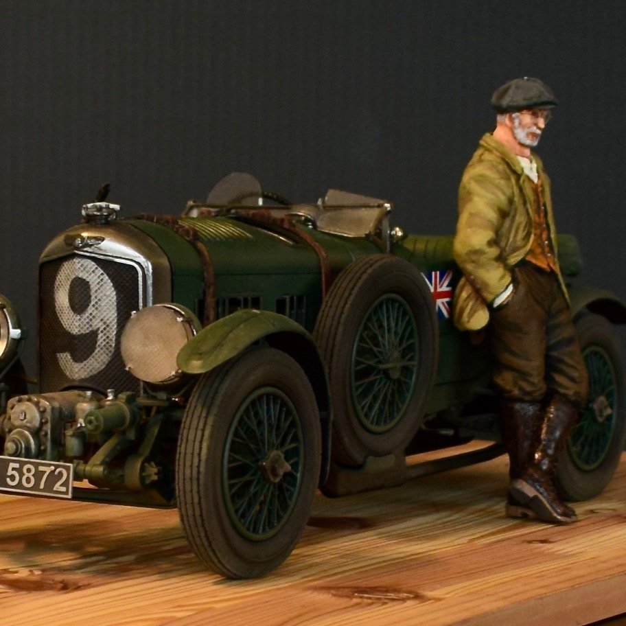 1/12 AIRFIX [ 1930 Bentley 4.5 Litre ] & scratch figure