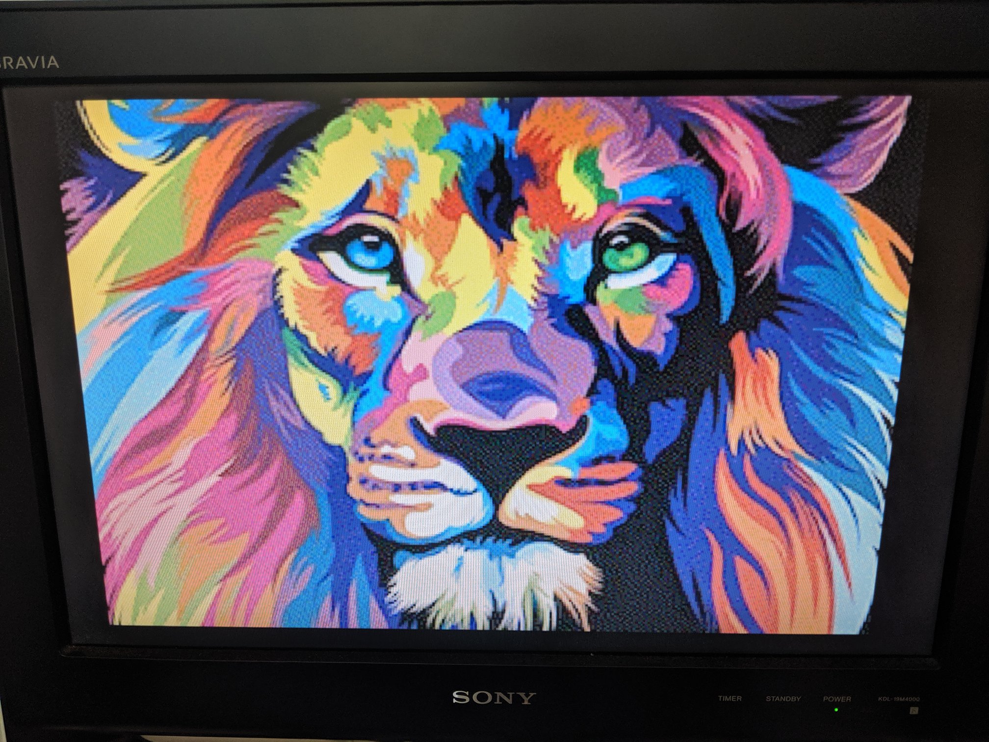 「Seeing Visions」 Gime-X 256 color mode in use for images
