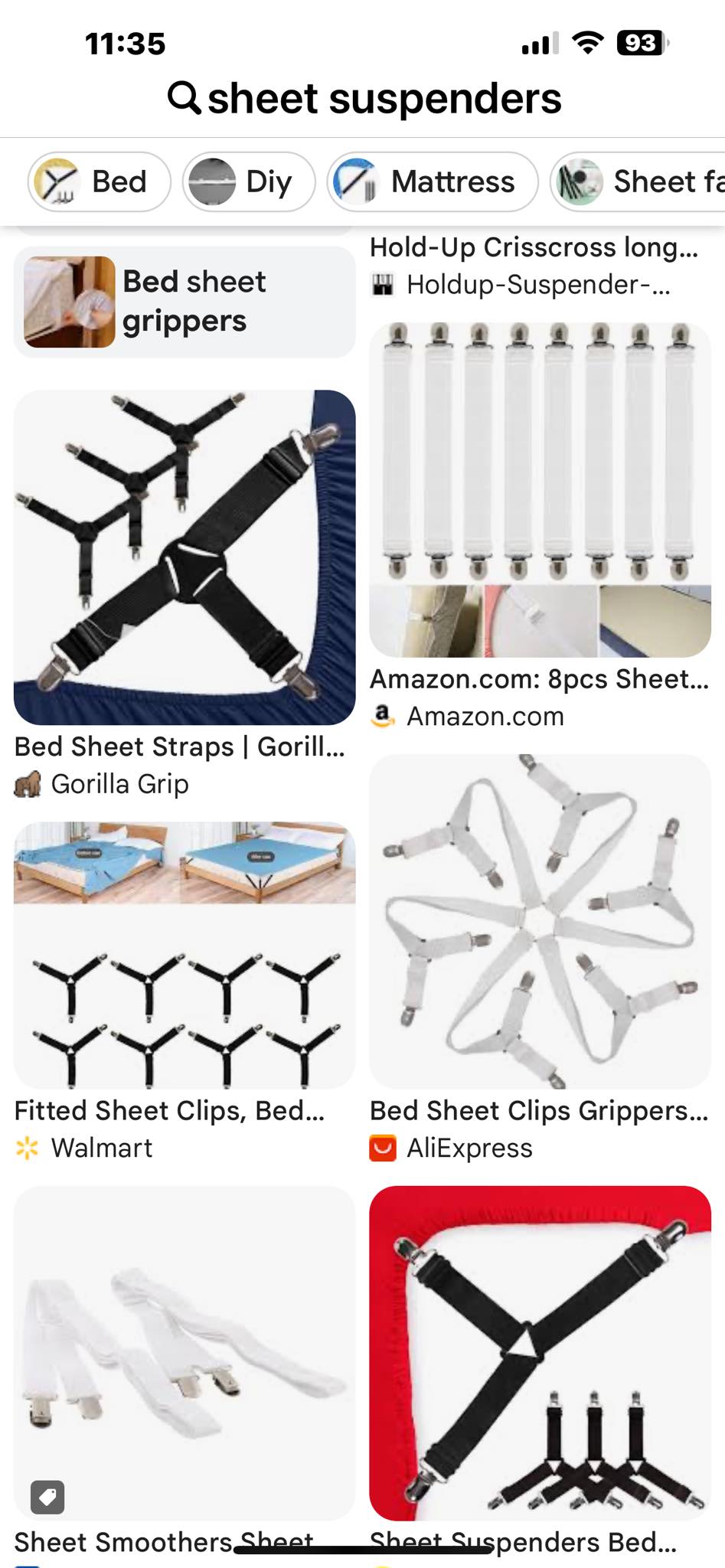 Tuyeabc Bed Sheet Holder Straps, Adjustable Elastic