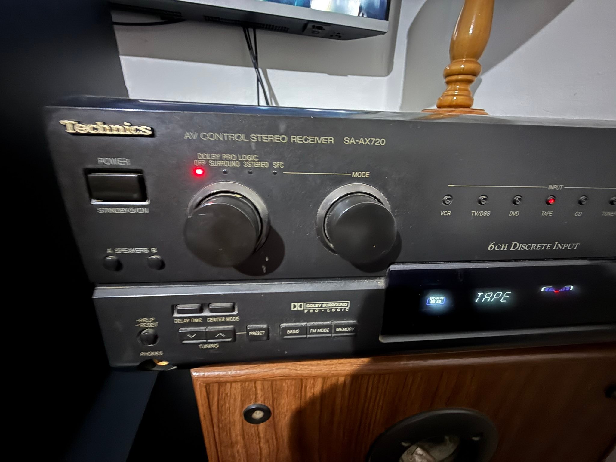 Why does my Technics SA-AX720 stereo receiver
