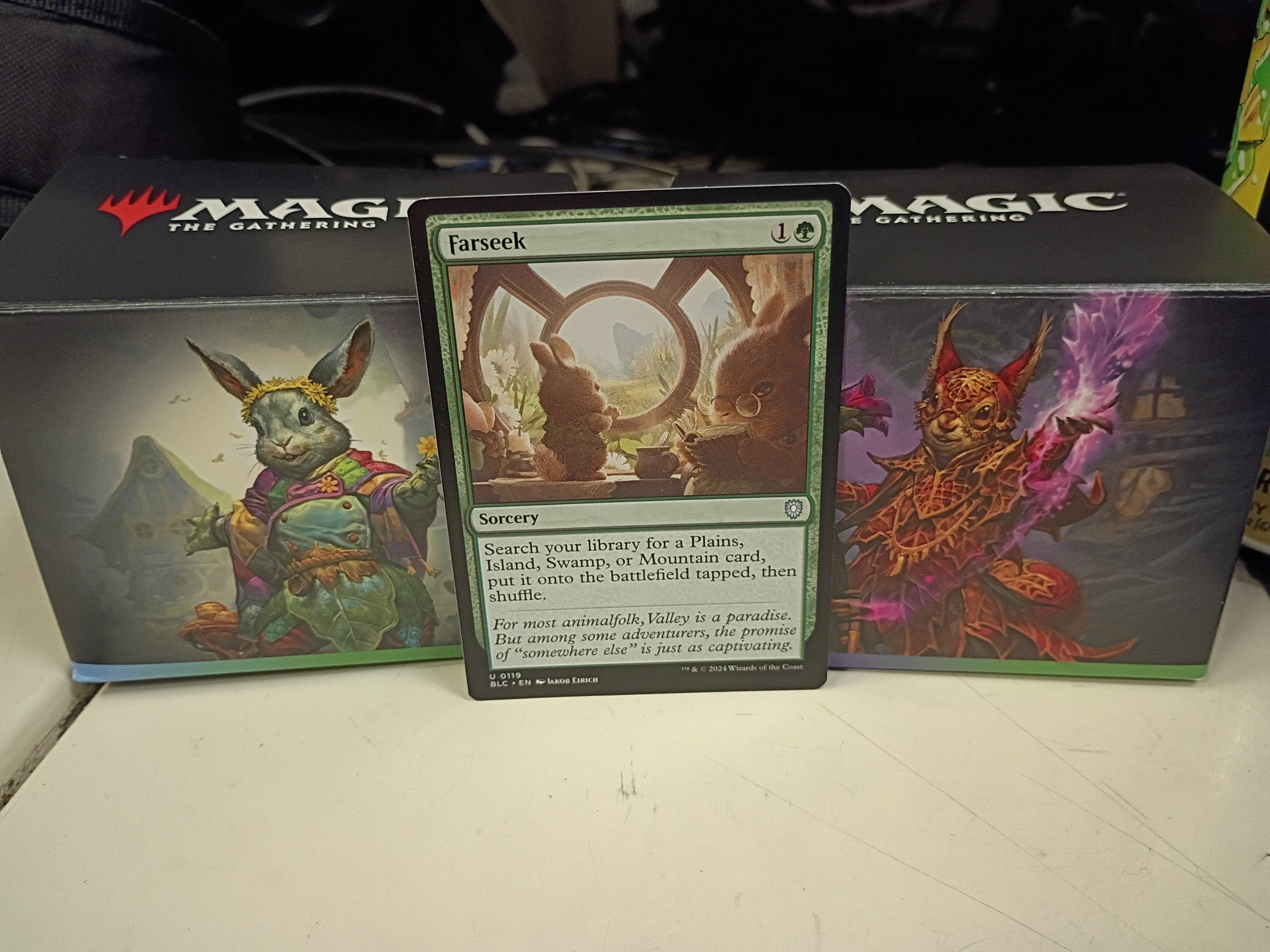 cards like farseek mtg [Friday Night Magic 2013] or Mountain card and put it onto the battlefield tapped Similar cards to Farseek |