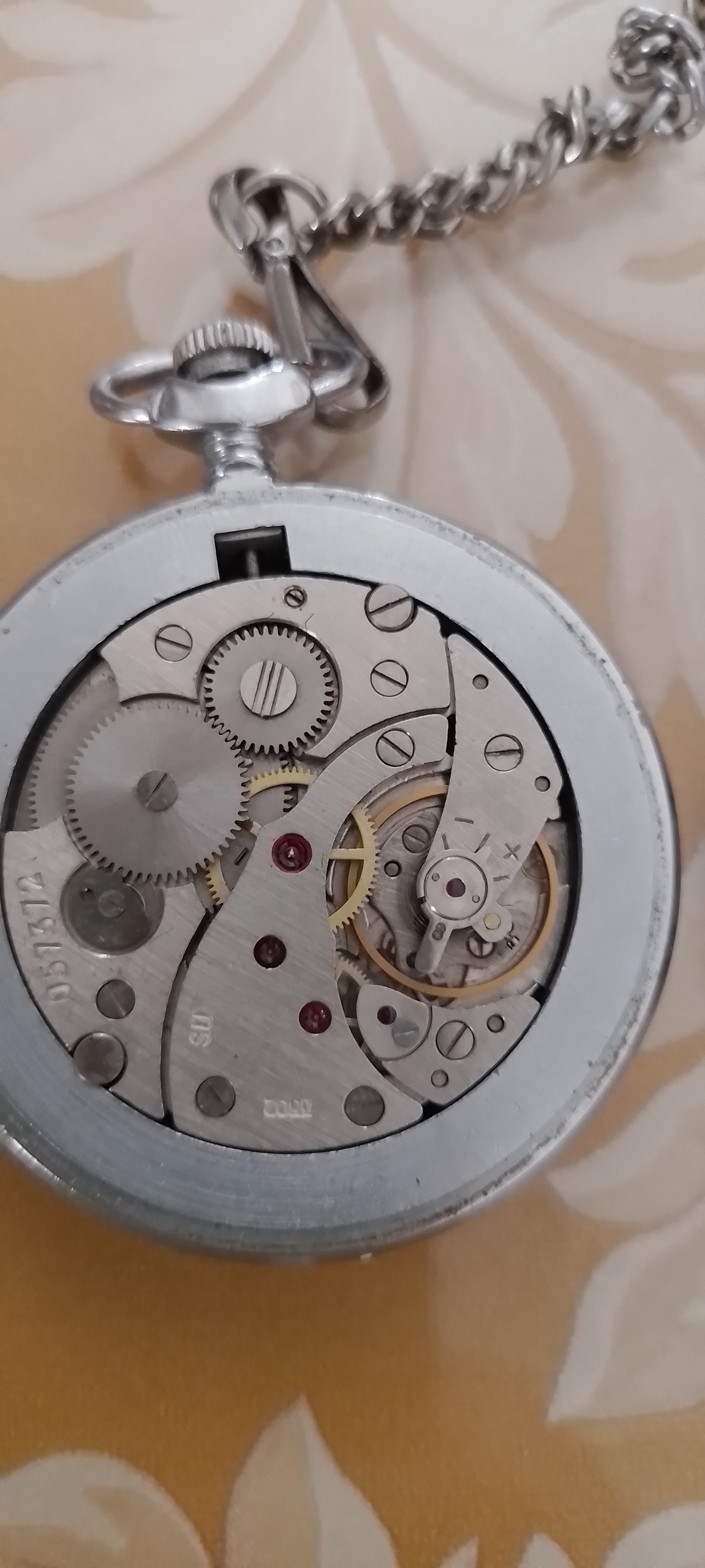 Montre Femme Diamant 17 Rubis - Boîtier Plaqué Or - Bracelet Cuir - Occasion