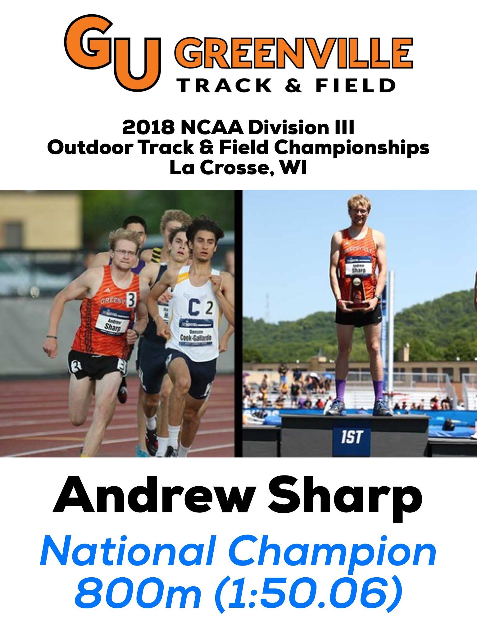 Andrew Sharp captures the... - Greenville Track & Field / XC | Facebook