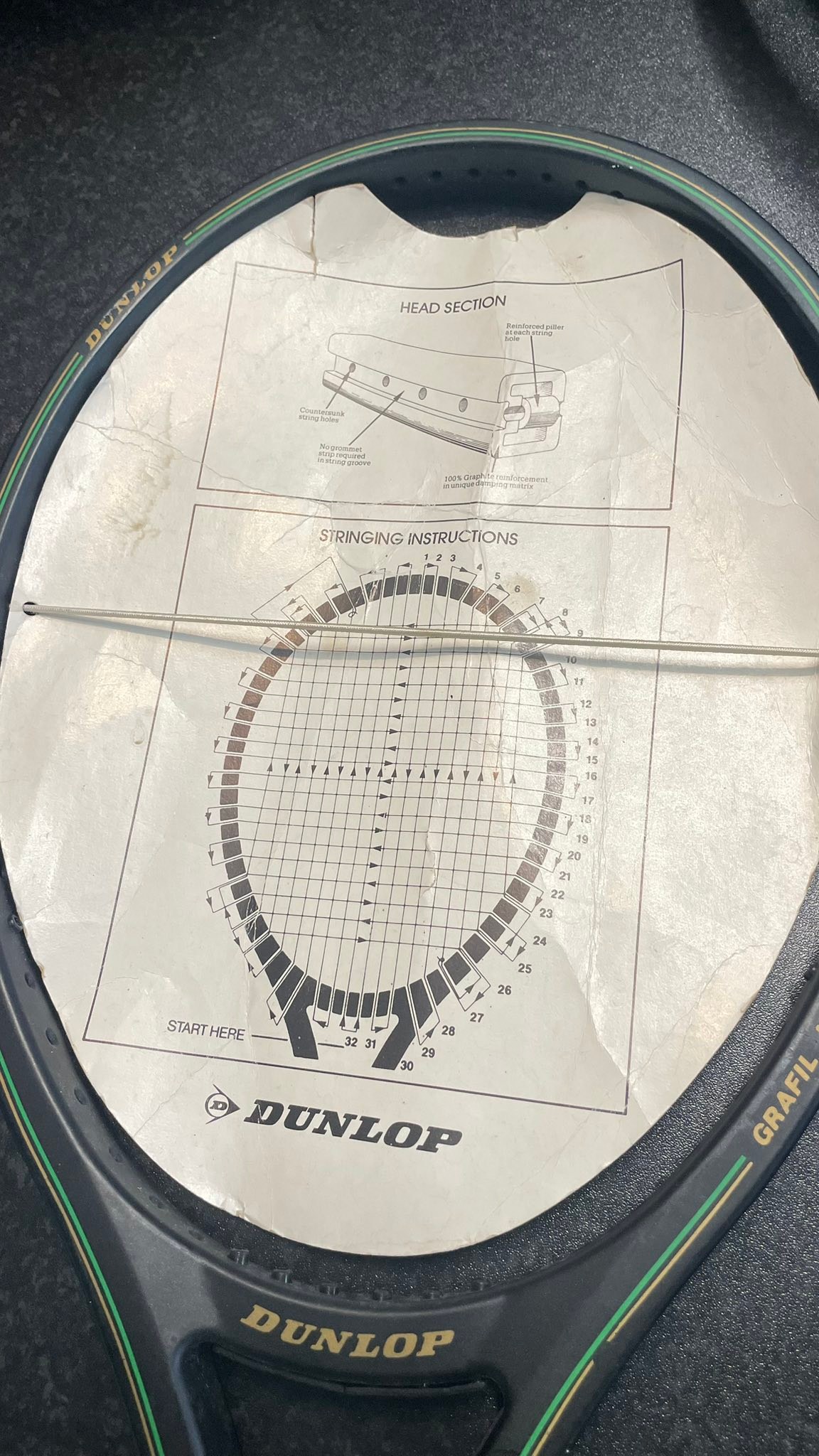 Dunlop Muscle Weave 200G. Midplus 95 sq.in in mint condition
