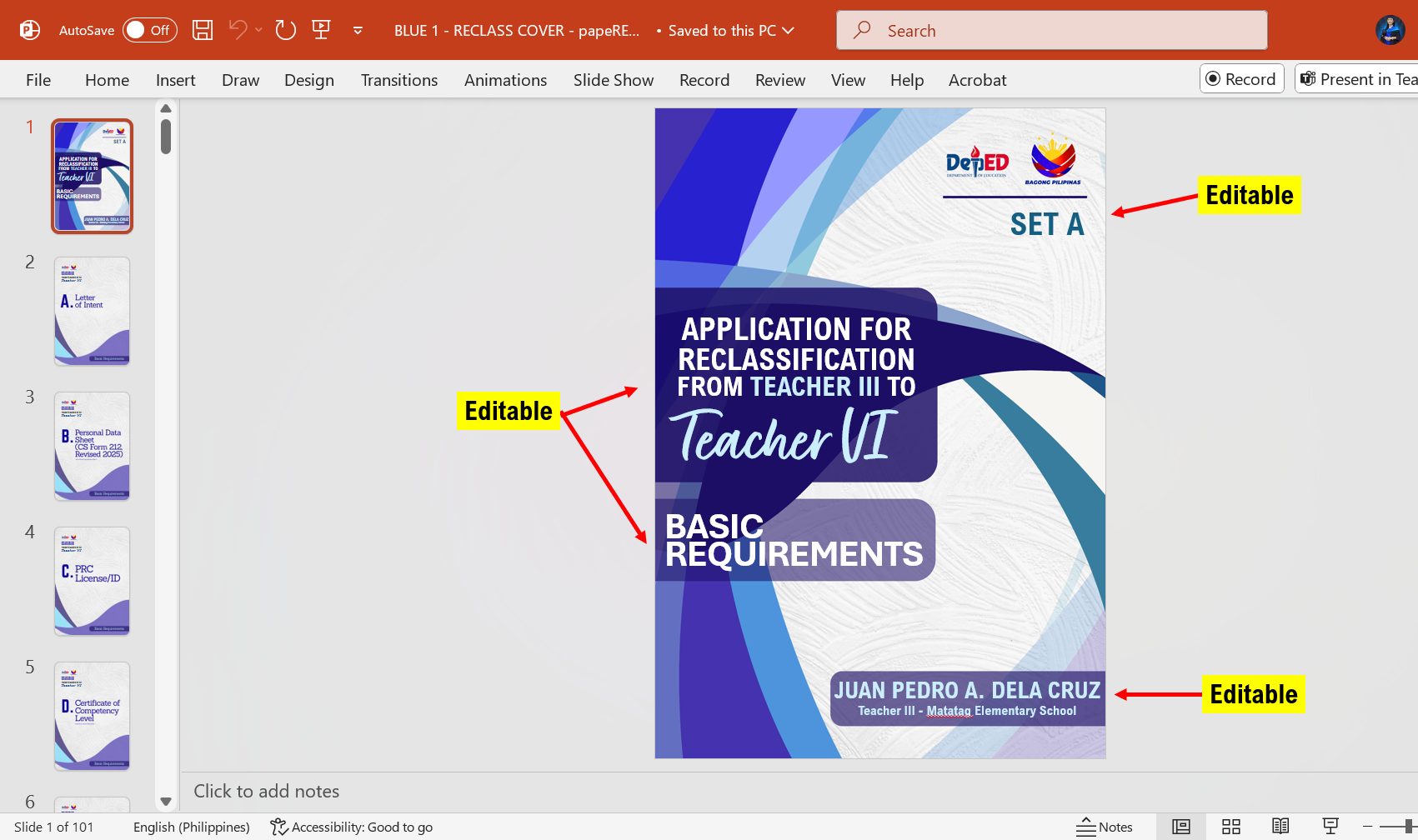 PORTFOLIO COVER FOR APPLICATION... - Mary Florence M. Manzano | Facebook