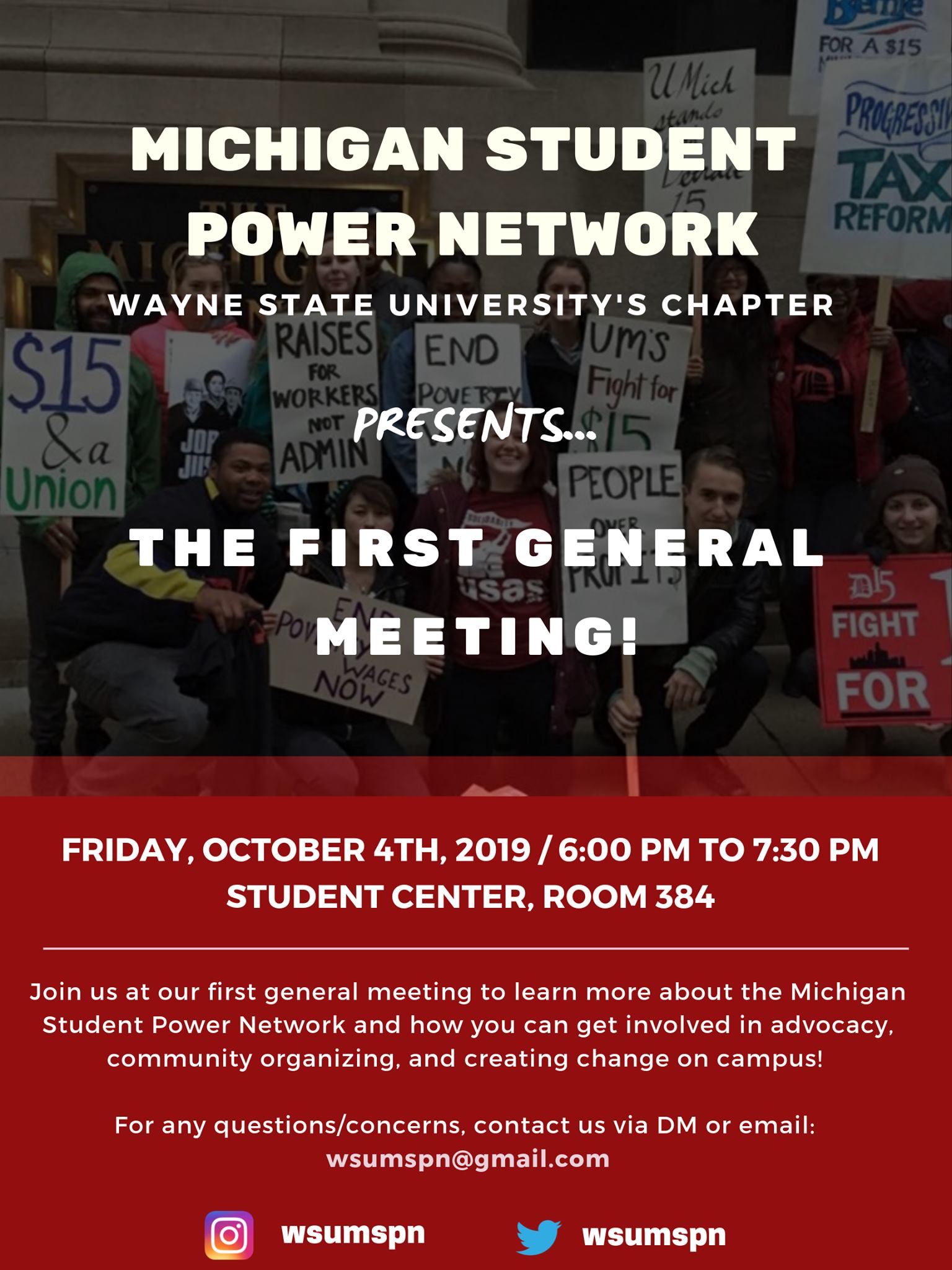 Today's the day. Excited... - Michigan Student Power Network | Facebook