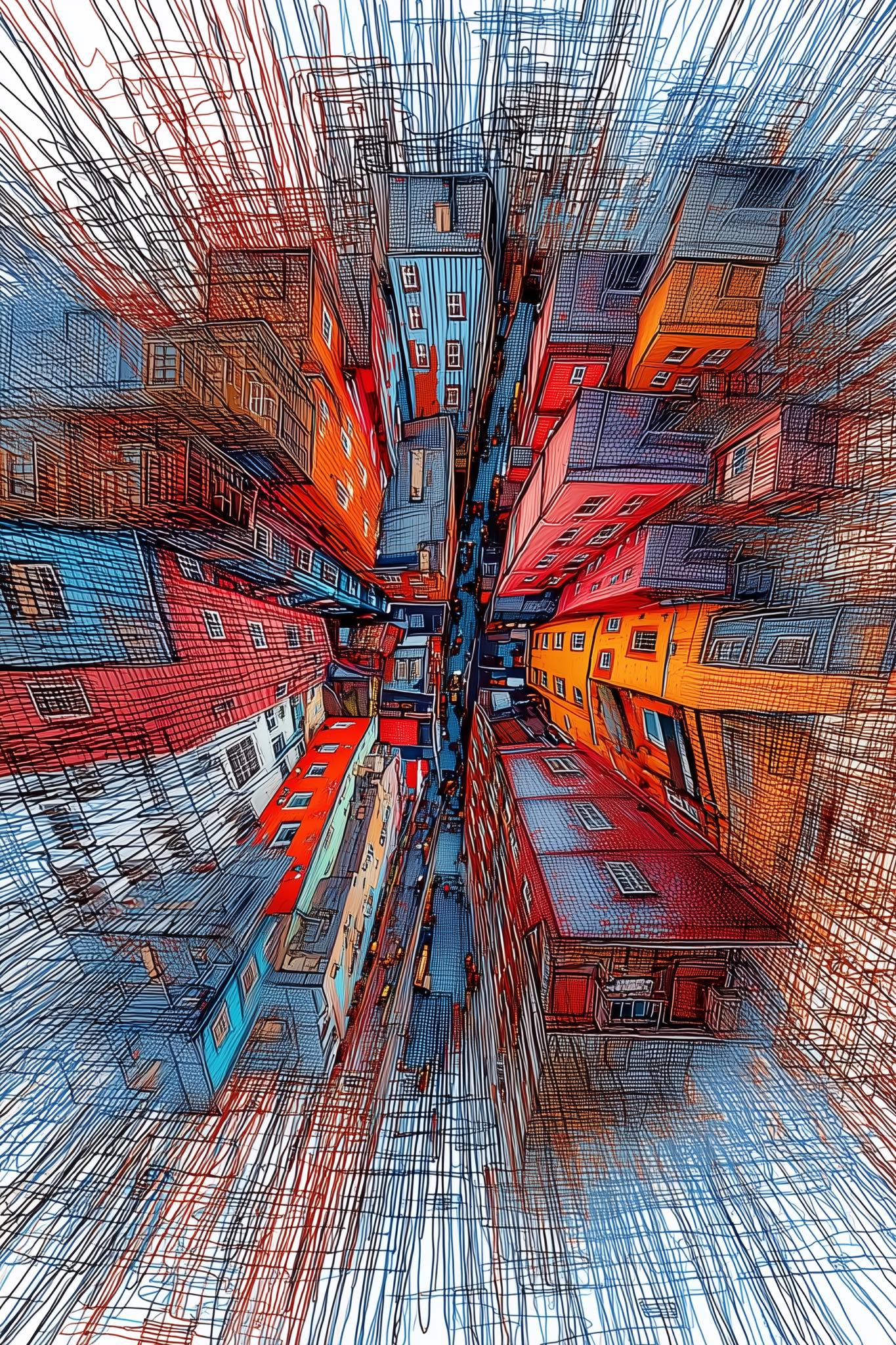 Abstractionism | City Folded Inward | Facebook