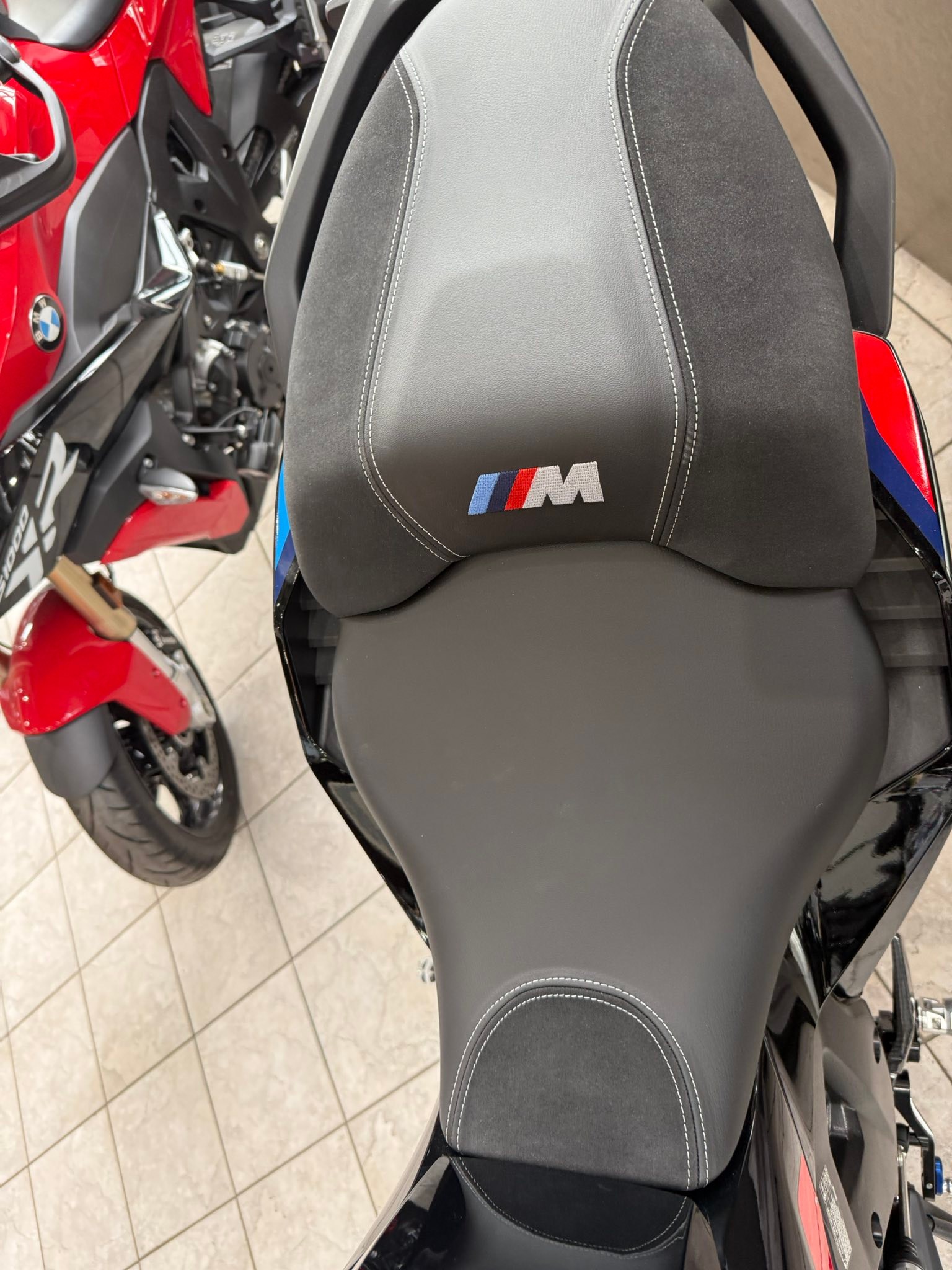 What do you think of the stock seat on the BMW M1000XR?