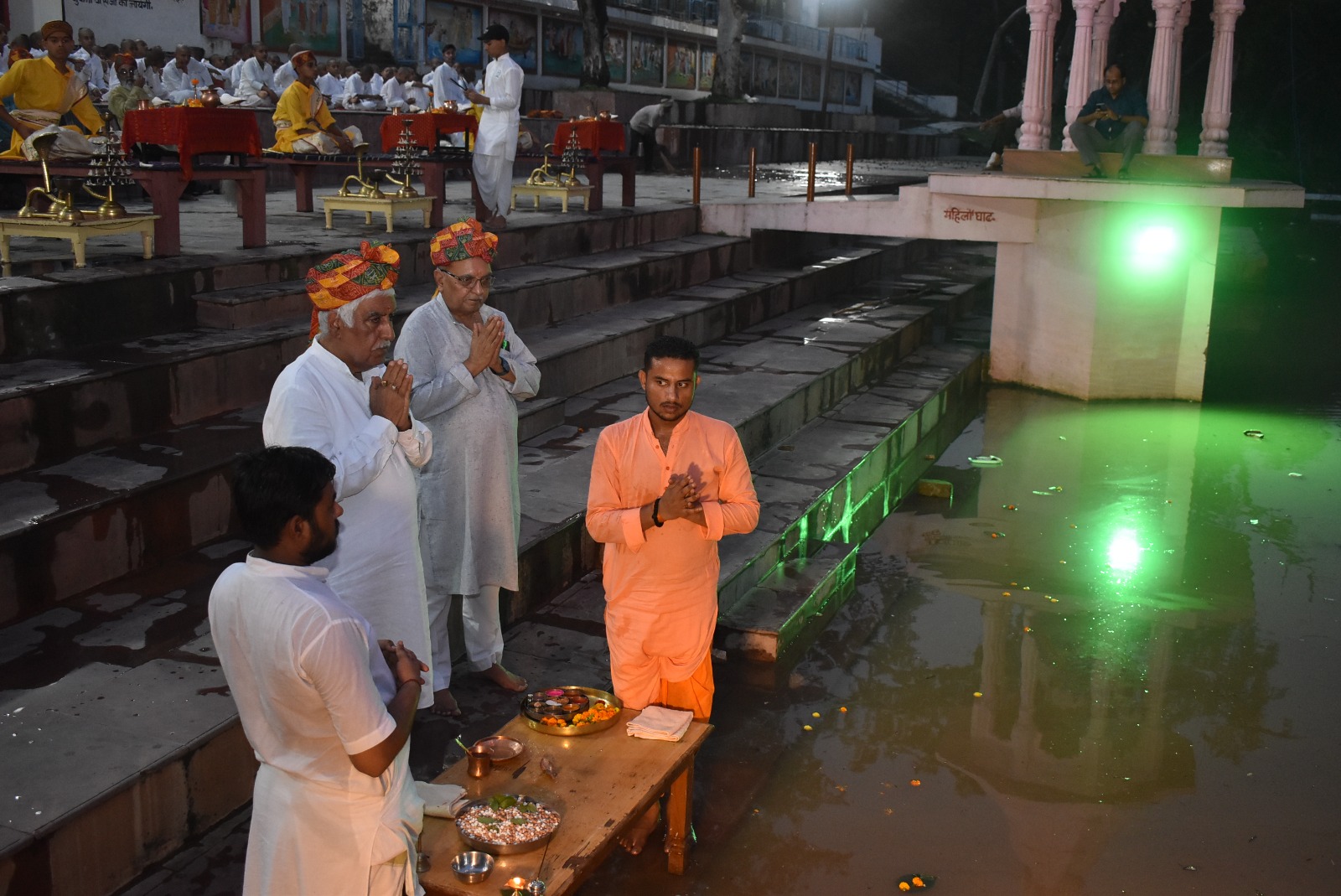 On the auspicious occasion of Guru Purnima, Mandakini Aarti was ...