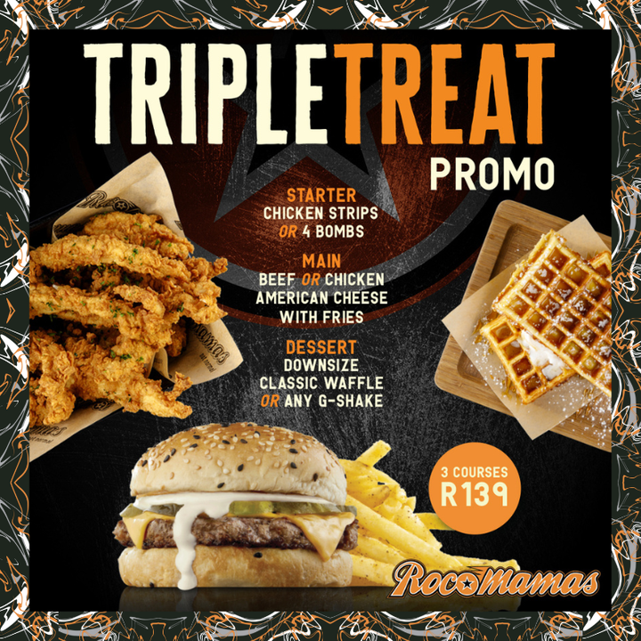 RocoMamas - Start a feeding frenzy with our NEW Triple Treat promo '🔥🍔 ...