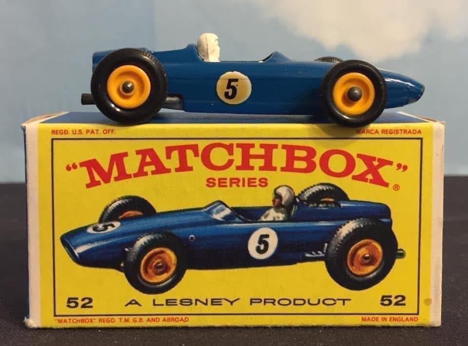 Vintage Matchbox Lotus and BRM racing cars