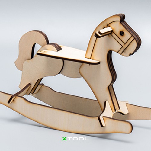 xTool - 🤔- To make a tiny wooden horse, how many steps... | Facebook