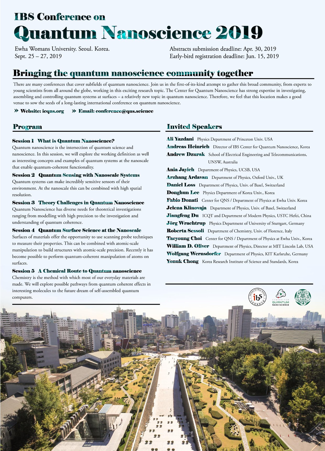 #QNS is excited to... - Center for Quantum Nanoscience | Facebook
