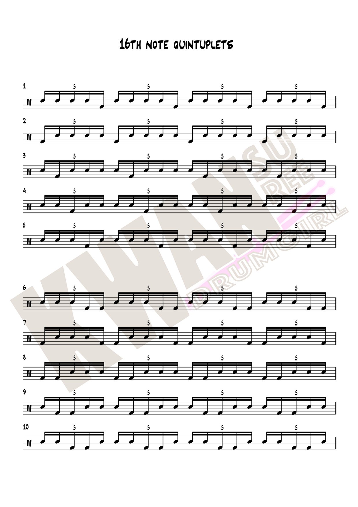 ครูขวัญ - แบ่งๆกันไป แบบฝึกหัดโน๊ต 5 พยางค์ หรือ Sixteen note ...