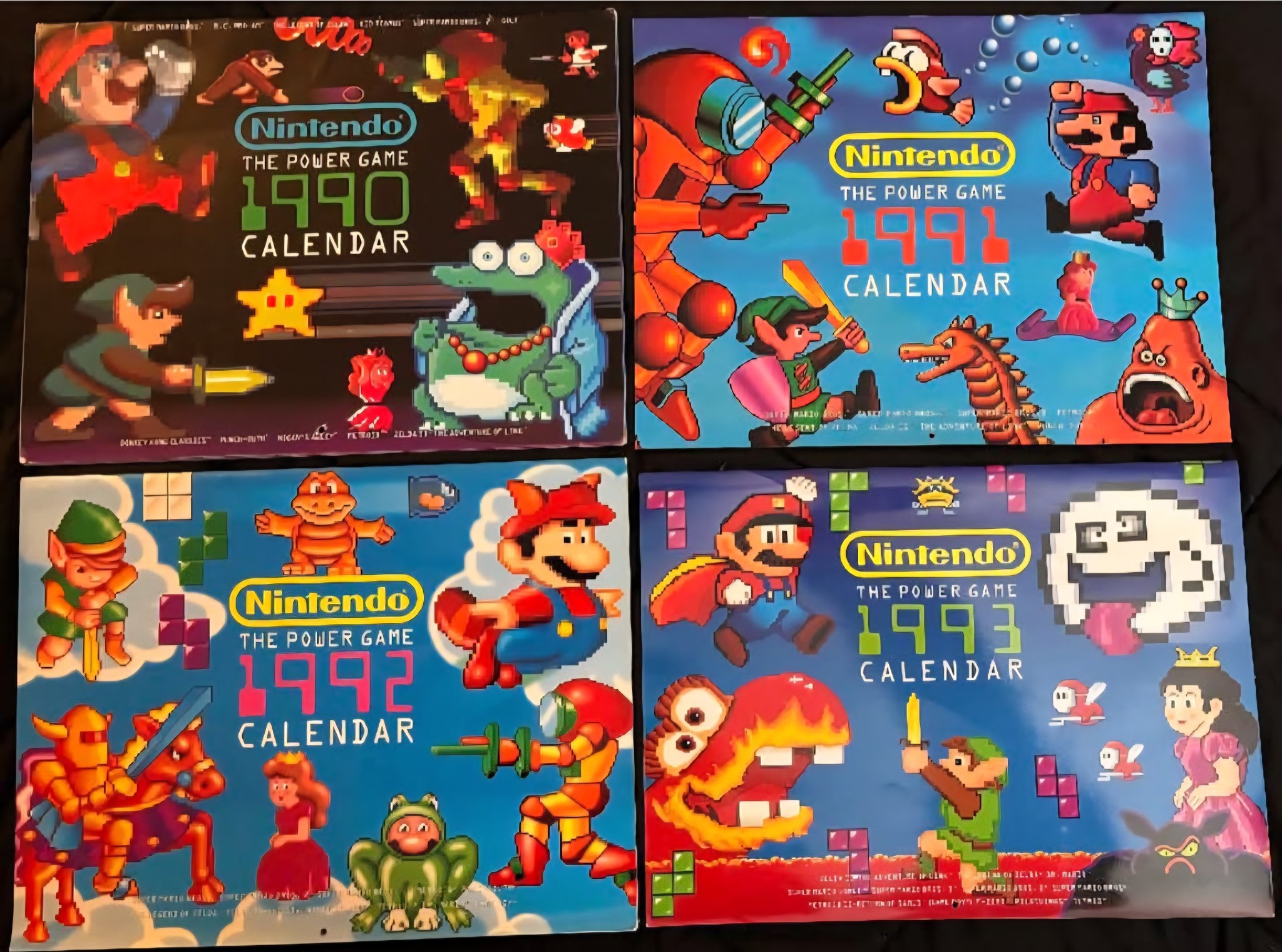 NES power game calendar set