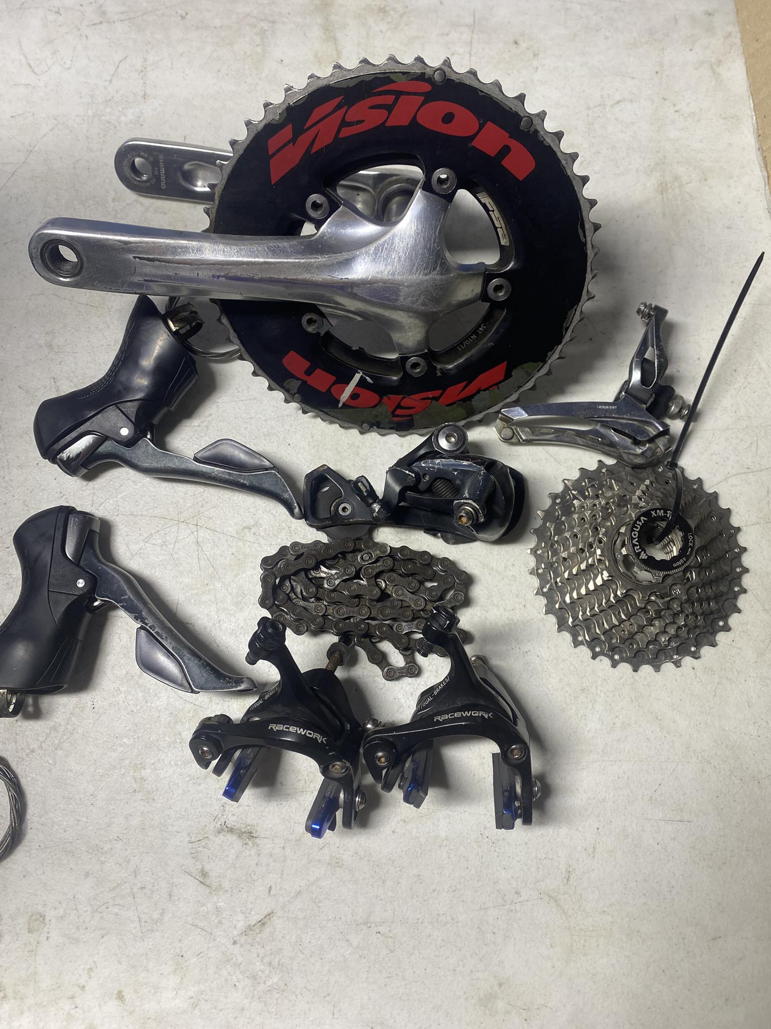 Tiagra R4700 fd with rubber guide! Tandang sora location nego pa