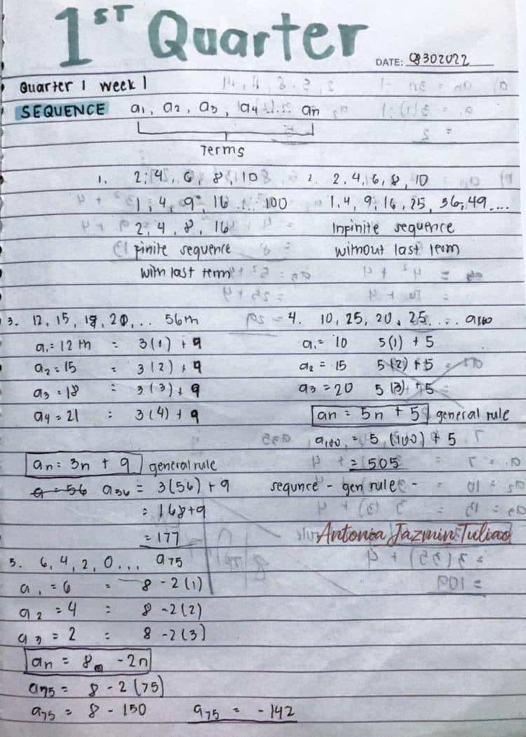 GRADE 10 MATH NOTES📚 CREDITS: ANTONIA... - Math with Sir JM | Facebook