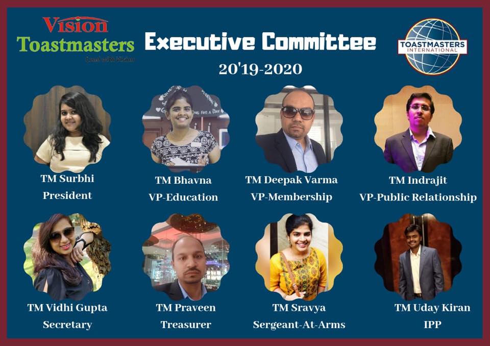 We are happy to welcome the... - Vision Toastmasters | Facebook