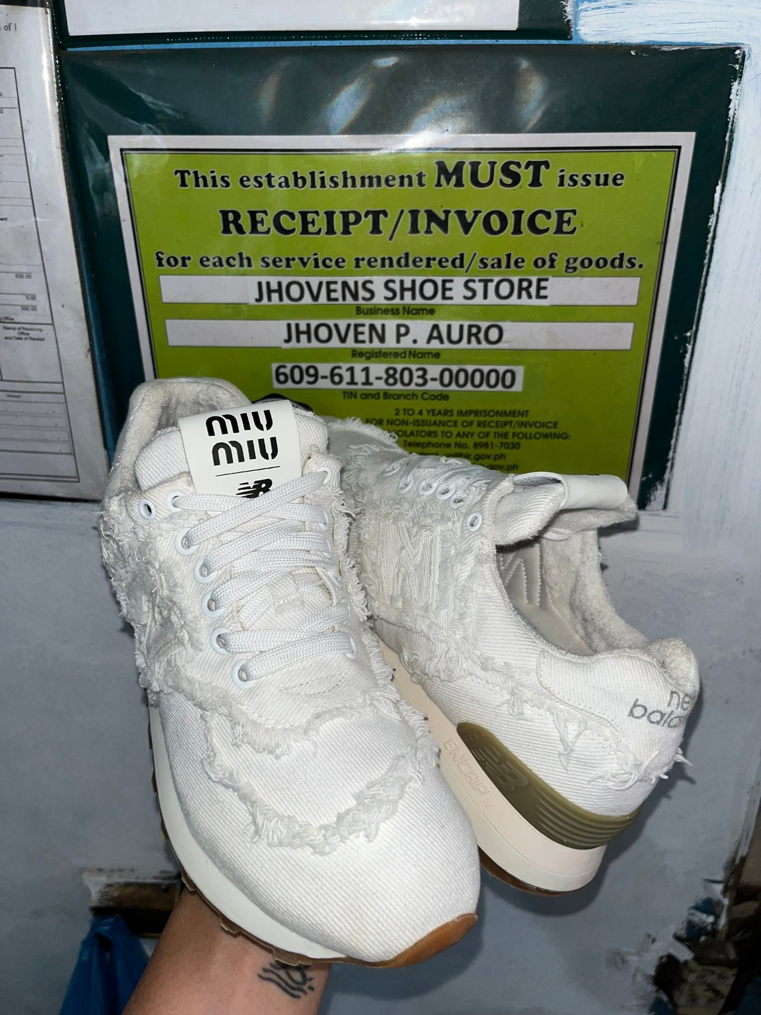 Worn strictly around the house, pristine uppers and soles. Miu Miu 