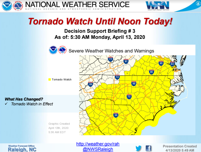 The latest severe... - US National Weather Service Raleigh NC | Facebook