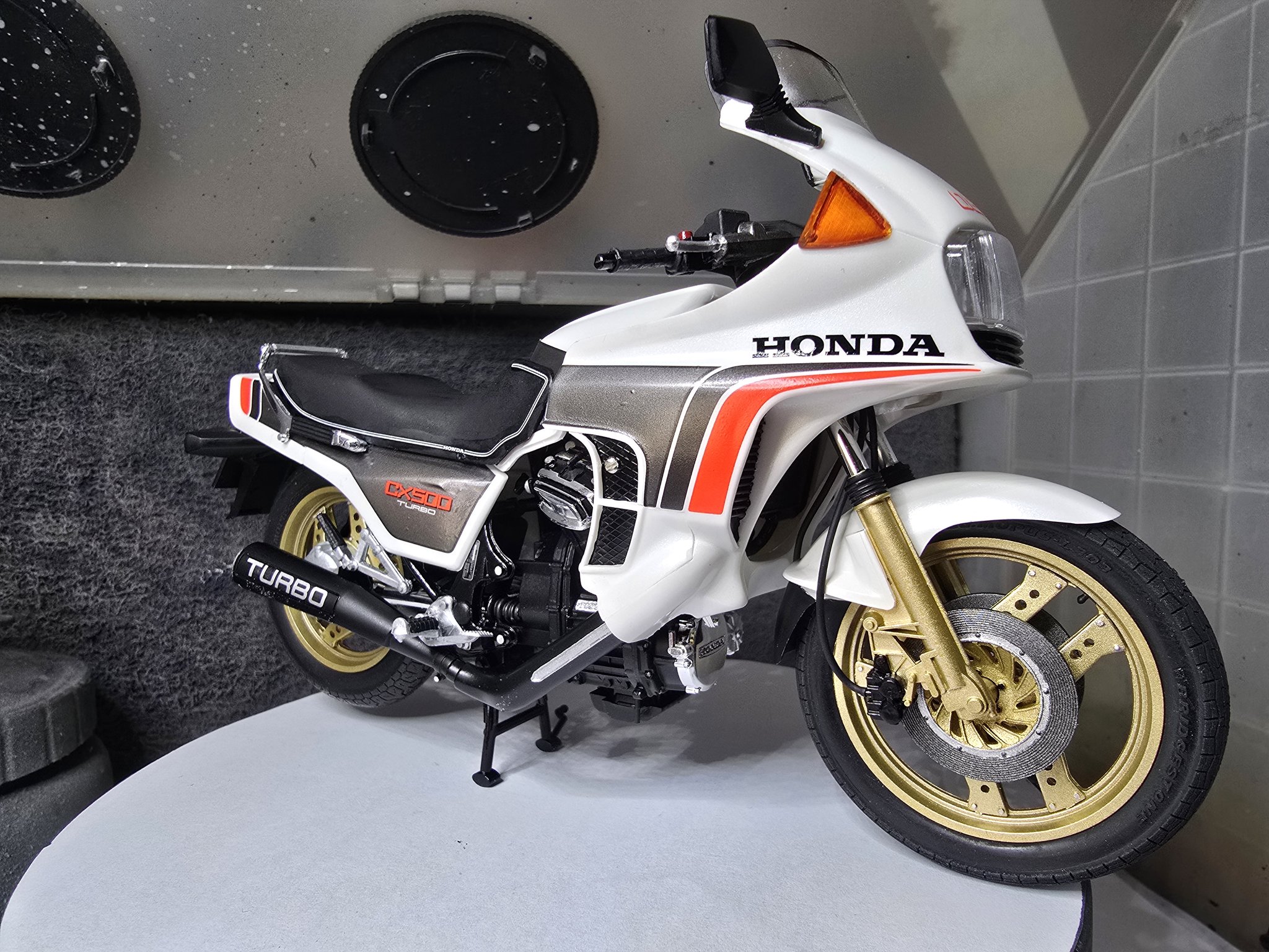 Tamiya Honda CX500 Turbo model kit review