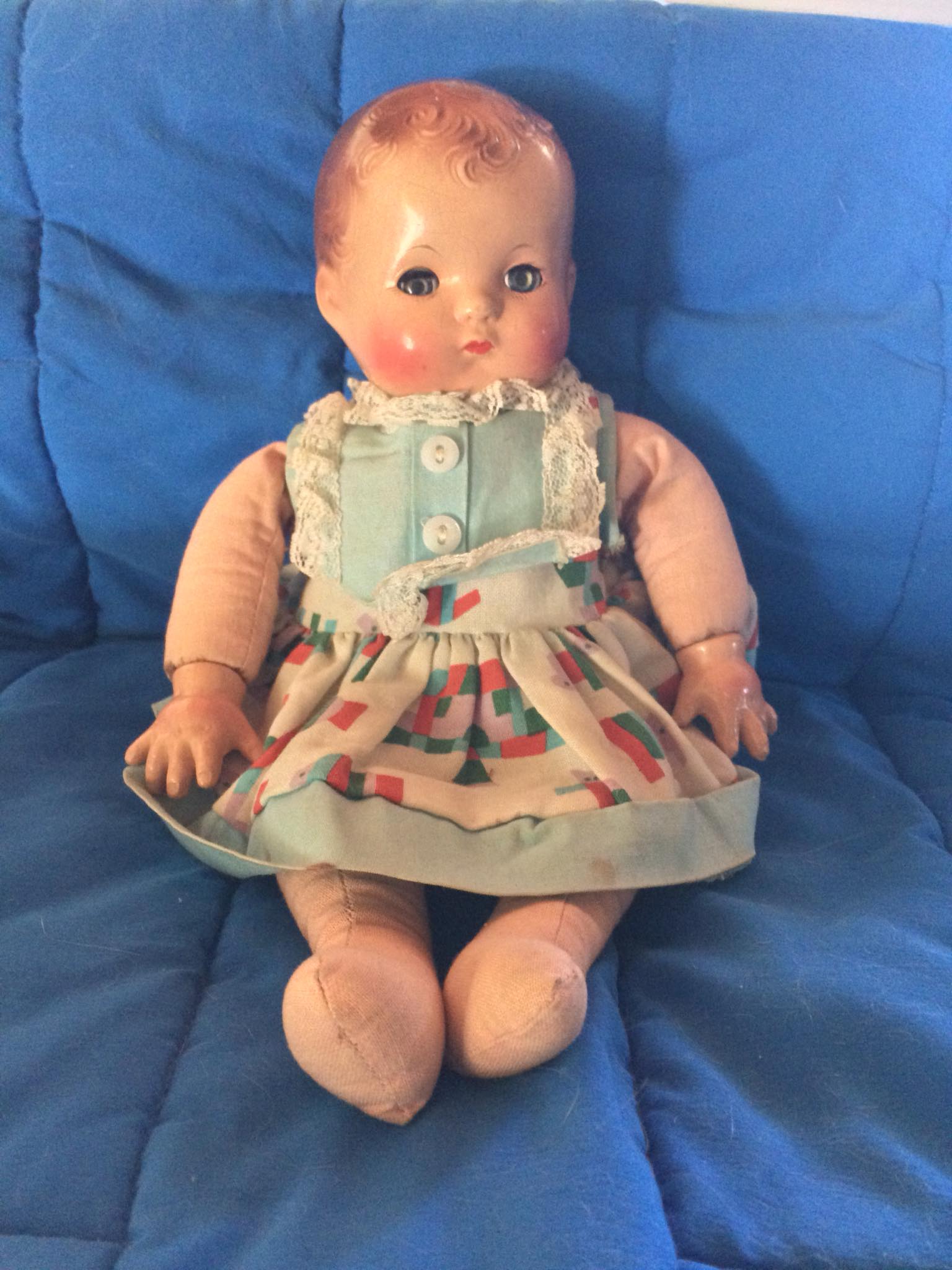 Bambola IDEAL Vintage Anni '70 Happy & Joy Con Vestitino Tippy Tumbles - Usata