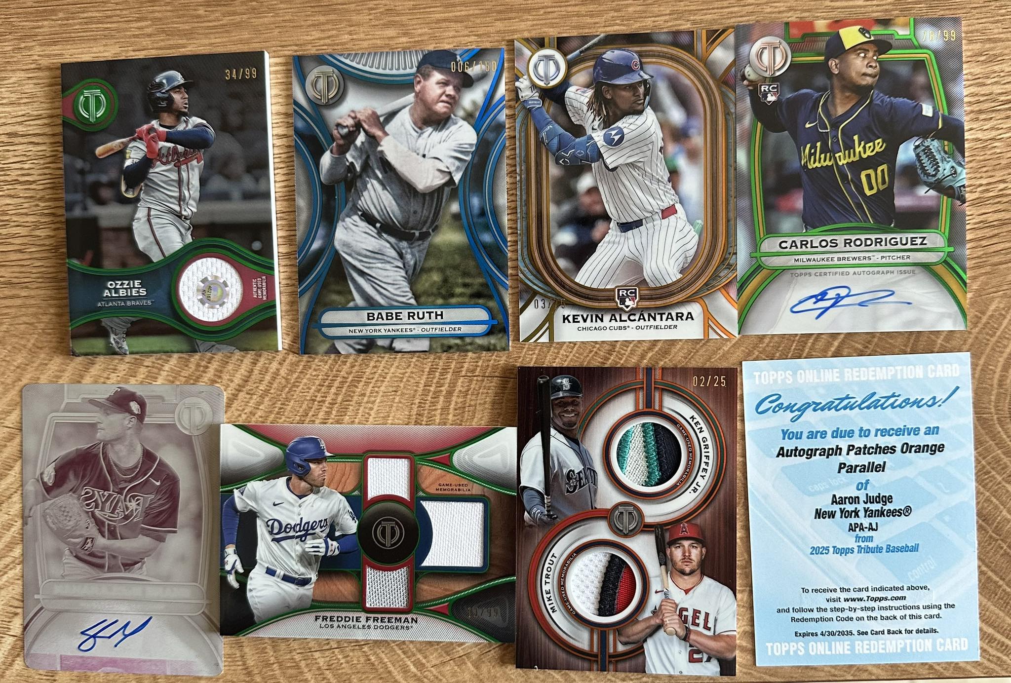 First Topps Tribute 2025.. Pretty good I would say!
