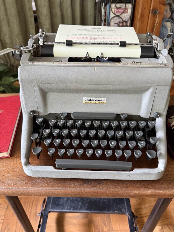 Restored 1957 Underwood Golden Touch typewriter