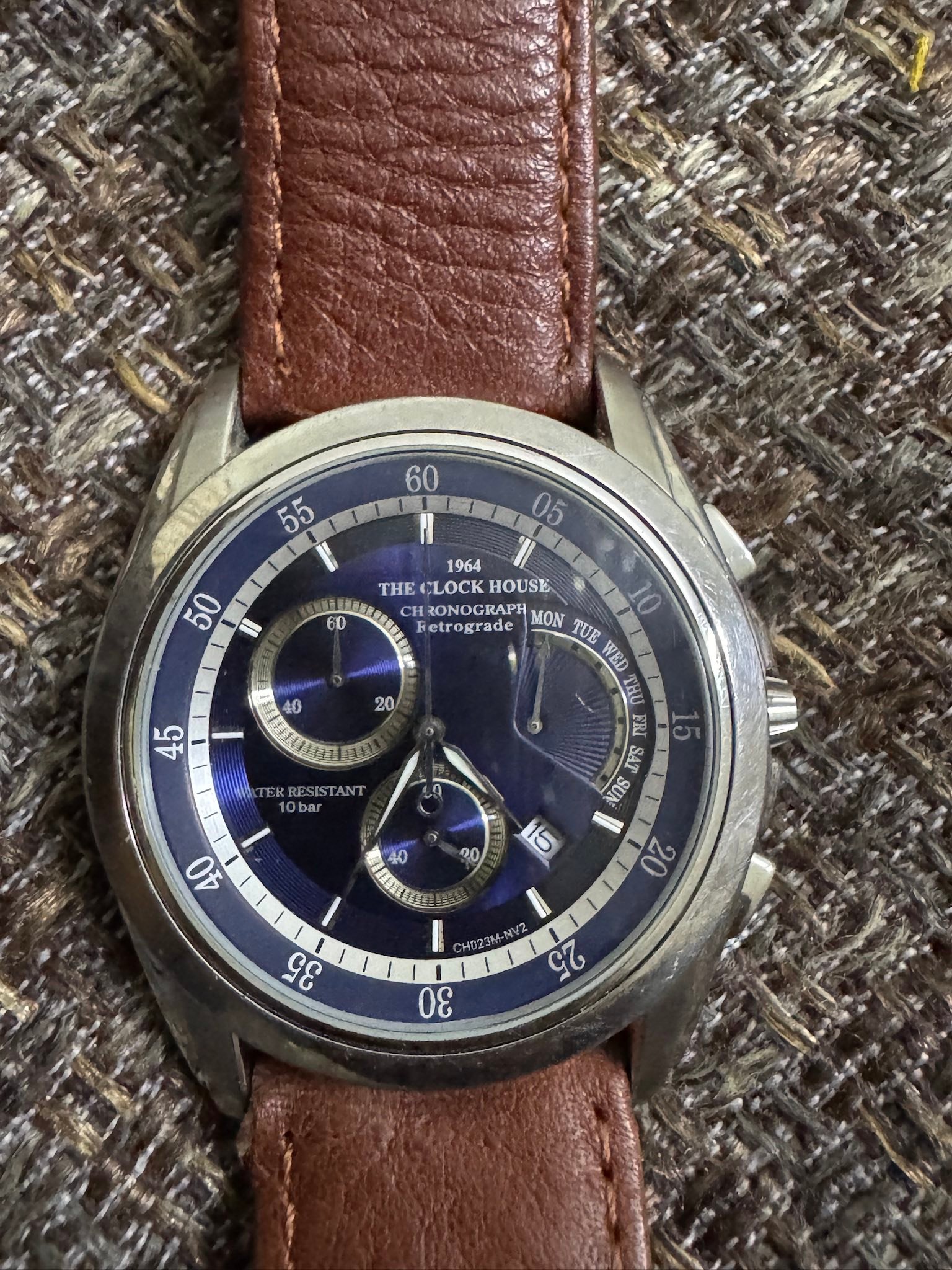 1964 clock house chronograph watch for sale