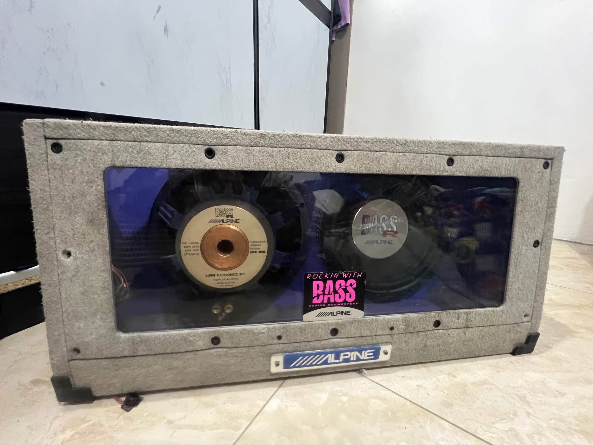 SUBWOOFER 12INCH ALPINE SWR-304C MADE IN JAPAN