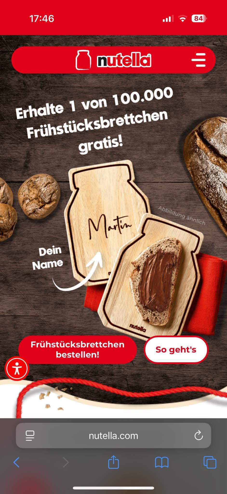 Hallo liebe Netties, hat jemand zufällig schon das neue Nutella Glas gekauft und braucht den Code für die Aktion nicht ? Wäre ich sehr dankbar dafür wenn ihr ihn mir zuschicken würdet