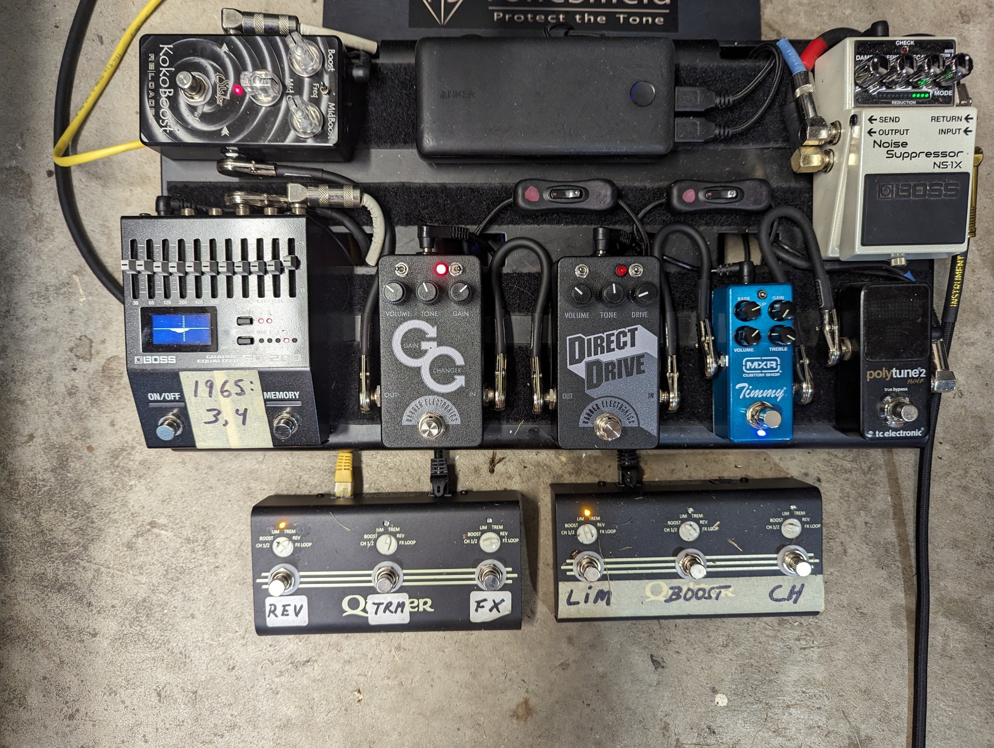 Barber pedals for versatile sound options