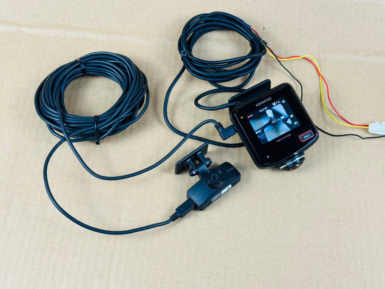 Kenwood Drive Recorder camera front and rear Model DRV-C770R 