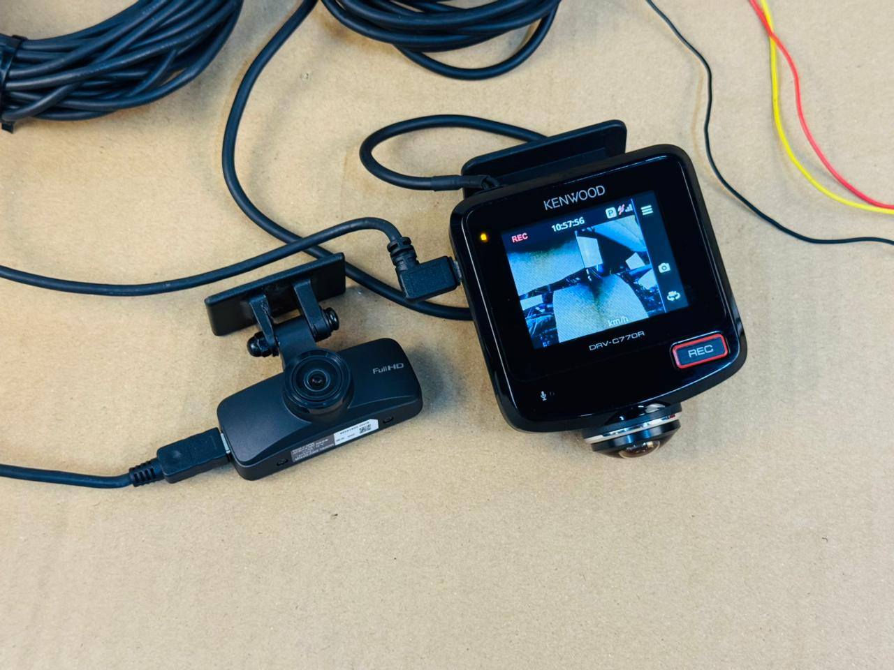 Kenwood Drive Recorder camera front and rear Model DRV-C770R 
