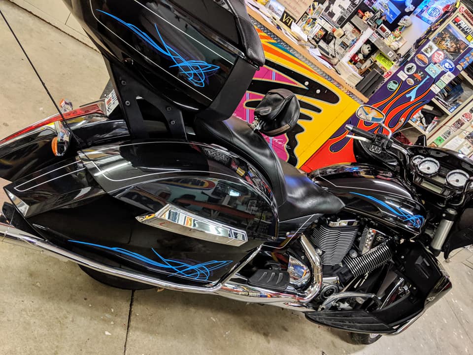 Any tips on painting a Victory motorcycle?